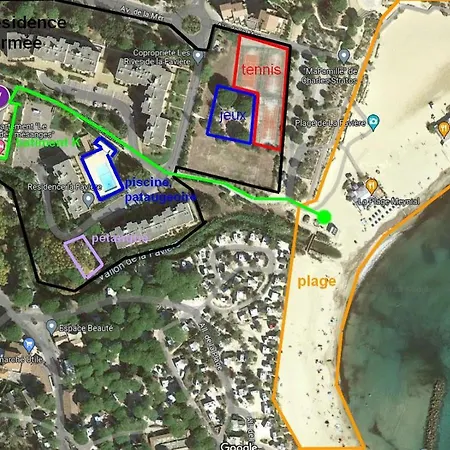 T2 La Faviere, A 150 M De La Mer, Garage, Piscine Apartman